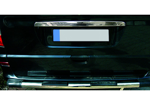 Накладка над номером на багажник (нерж.) (VITO  W639 VAN)